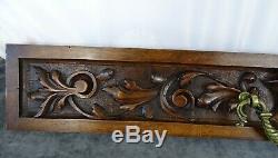 French Antique Large Hand Carved Architectural Salvaged Panel Drawer