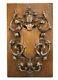 French Carved Wood Wall Panel Door Of Middle Ages Of Knight Helmet Shield