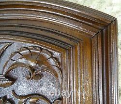French Large Antique Carved Walnut Wood Wall Panel Renaissance Style Chimera