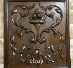 Fruit scroll leaves wood carving panel Antique french architectural salvage