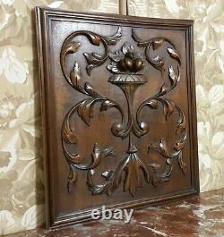 Fruit scroll leaves wood carving panel Antique french architectural salvage 17