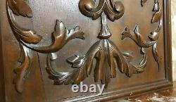 Fruit scroll leaves wood carving panel Antique french architectural salvage 18