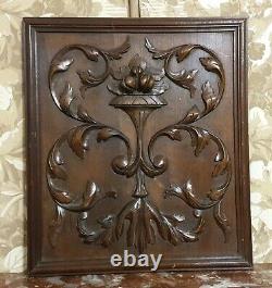 Fruit scroll leaves wood carving panel Antique french architectural salvage 18