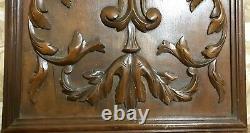 Fruit scroll leaves wood carving panel Antique french architectural salvage 18