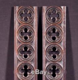 Gothic Carved Architectural Panels/Trim in Solid Oak Wood Salvage