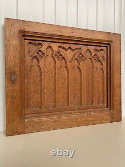 Gothic Revival panel in oak circa 1920