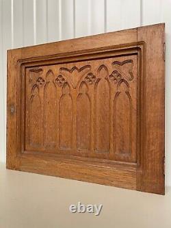 Gothic Revival panel in oak circa 1920