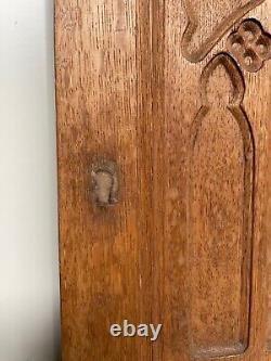 Gothic Revival panel in oak circa 1920