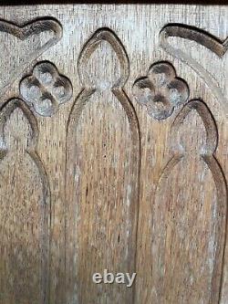 Gothic Revival panel in oak circa 1920