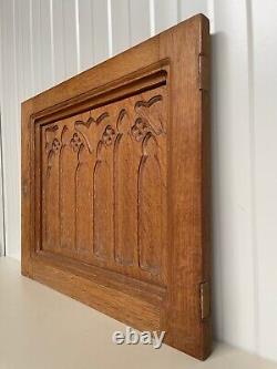 Gothic Revival panel in oak circa 1920