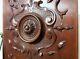 Gothic Rosette Wood Carving Panel Antique French Scroll Architectural Salvage