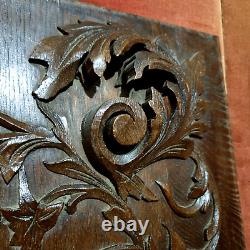 Griffin scroll leaf wood carving panel 21 Antique French architectural salvage