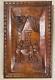 Hand Carved Belgian Antique Oak Wood Panel With Bar/drinking Scene