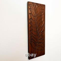 Hand Carved Wooden Decorative Wall Art Lotus Bed Headboard Panel Perfect Gift