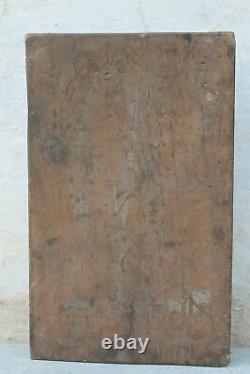 Handcrafted Wall Panel Figure Wood Carvings Rare Unique Vintage Indian Home Déco