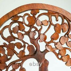 Handmade Carved Wooden Decorative Wall Art Tree of Hope Panel