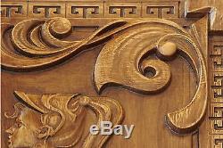 Handmade Decorative Carved Wooden Wall Panel Fine Ash-tree Wood Cool Gift Ideas