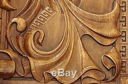 Handmade Decorative Carved Wooden Wall Panel Fine Ash-tree Wood Cool Gift Ideas