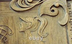 Handmade Lacquered Decorative Wooden Carved Wall Panel Fine Ash-tree Wood