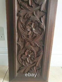 Handmade carved Victorian wooden panel