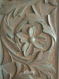 Handmade carved Victorian wooden panel