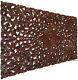 Headboard Balinese Floral Tropical Carved Wood Wall Panel. Size 27x48dark Brown