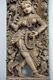 Hindu Relief Carved Wood Panel Antik Antique Goddes Göttin Nepal 1. Z