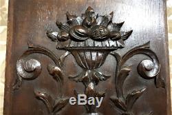 Home abundance symbol panel Antique french oak carving architectural salvage