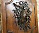 Hunting Trophy Bow Ribbon Carving Panel Antique French Architectural Salvage