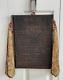 Impressive Antique Chinese Tibet Temple Wood Carved Wooden Sanskrit Panel