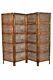 Indian Antique Furniture Handcraft Wooden Partition Screen Room Divider 4 Panels