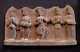 Indian Hand Carved Wooden Panel Wall Hanging Set Of Musicians Art Decor