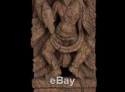 Indien 19. Jh. Holz Paneel A Carved Wood Chariot Panel Tamil Nadu South India