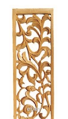 Jaliwork Feature Wall Panel Hand Carved in Pinewood PN883