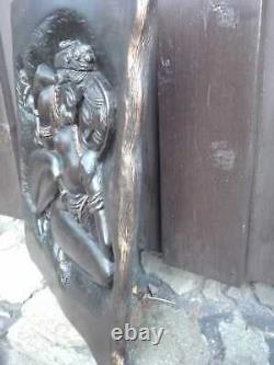 Kamasutra Wooden Carved Panel Hand Carved in three dimensions