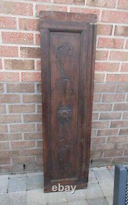 LARGE ANTIQUE 19th CENTURY CARVED OAK ARCHITECTURAL SALVAGED PANEL 49.80