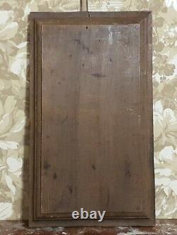 Lady swing landscape wood carving panel Antique french architectural salvage 21