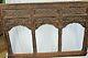 Large Antique 19th Century Indian Carved Wood Windowithbalcony Panel, C1850