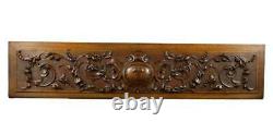 Large Antique French Carved Wood Pediment Panel