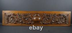 Large Antique French Carved Wood Pediment Panel