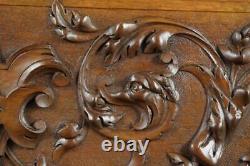 Large Antique French Carved Wood Pediment Panel