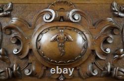 Large Antique French Carved Wood Pediment Panel