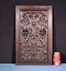 Large French Antique Carved Architectural Panel Door Solid Walnut Wood Salvage