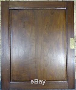 Large French Antique Carved Solid Walnut Wood Door Panel Middle Ages Tavern 19th