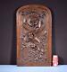 Large French Antique Deep Carved Panel Door Solid Walnut Wood Griffin/chimera