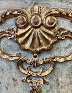Large Italian Carved Giltwood Boiserie Panel Four Feet by Three Feet