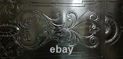 Large griffin scroll leaf carving panel Antique french architectural salvage