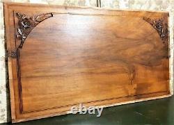 Large leaf flower decorative carving panel Antique french architectural salvage