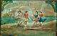 Late 1700's Greek Regional Painting On Old Growth Hardwood Panel With Carving
