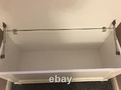 Laura Ashley White Panelled Solid Wood Ottoman Blanket Box. Immaculate Cond